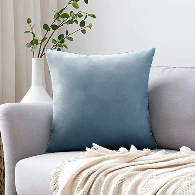 Velvet Plain Double Side 18x18 Cushion Cover