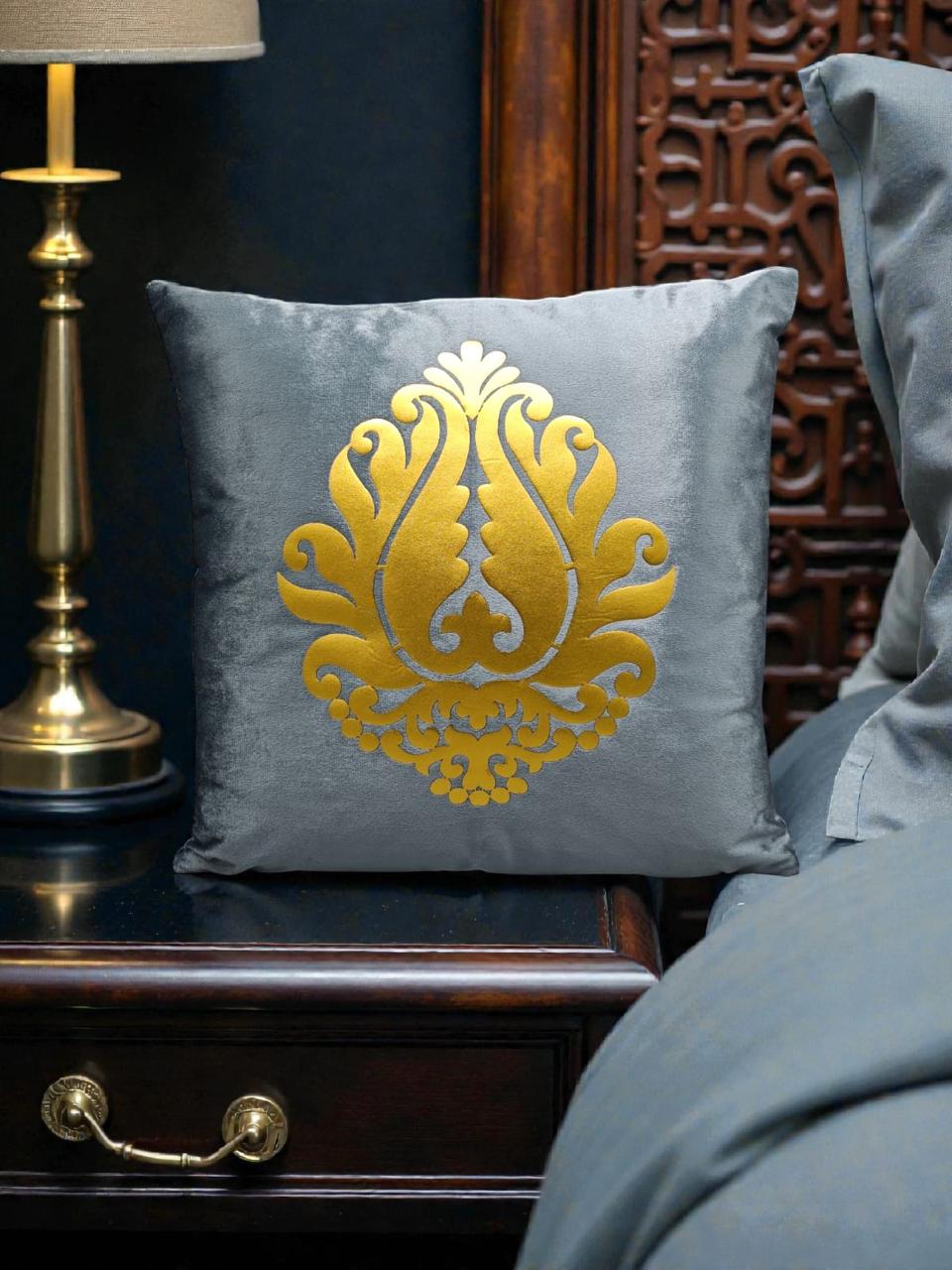 Italian Velvet Single Motive Cushion