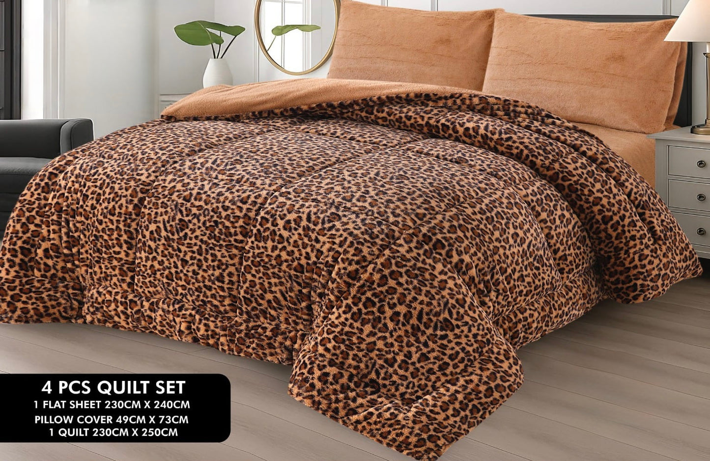 Branded Design Fluffy Complete 4pc Set