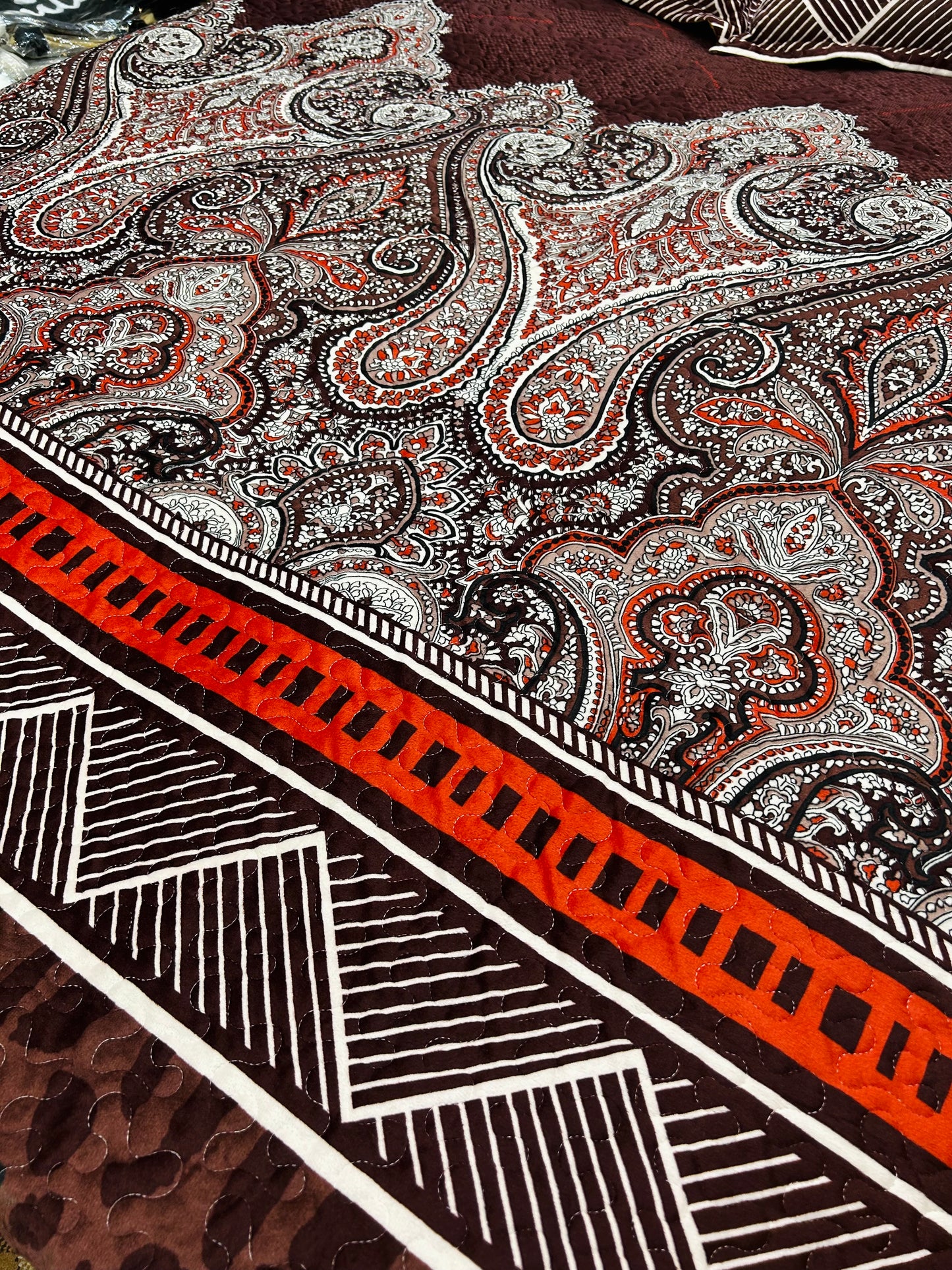 Velvet Printed Bedsheet 3pc