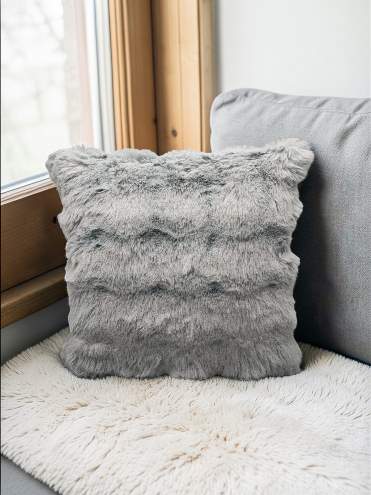 Extra Soft Fur Bhaari Double Sided Cushion