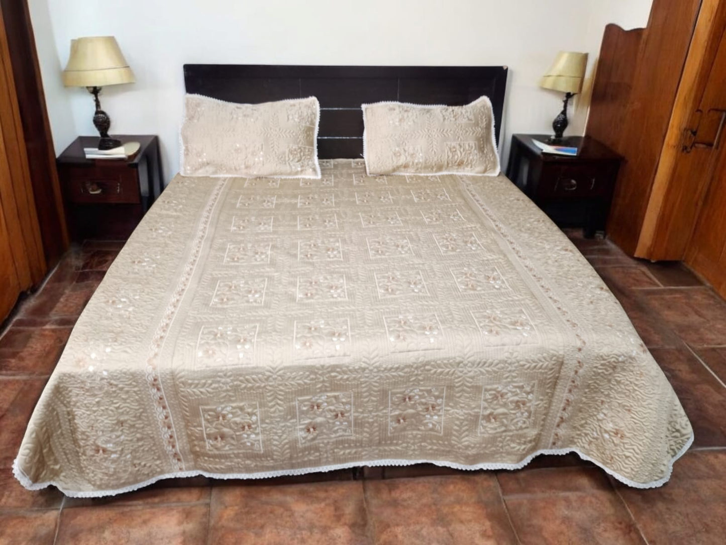 Silk Embroidery Box Embroidery 3pc