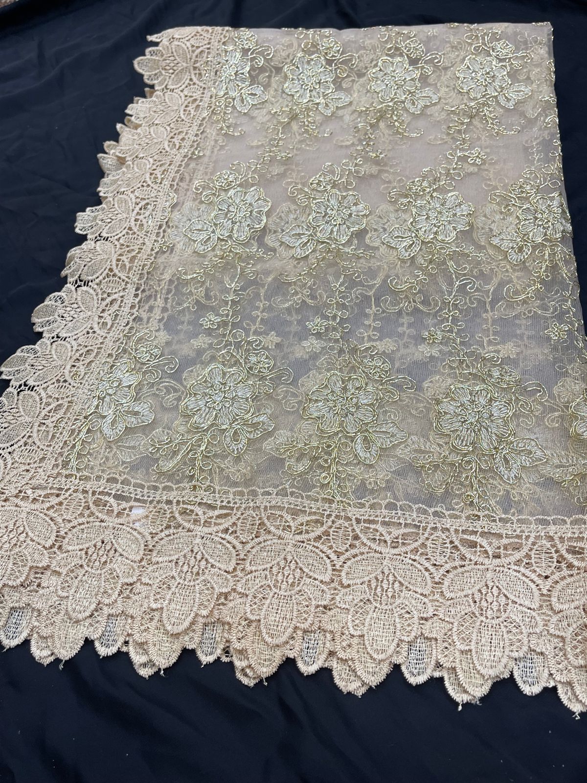 6 CHAIR , Fancy Tilla Dining Table Sheet Ali Bedding Store