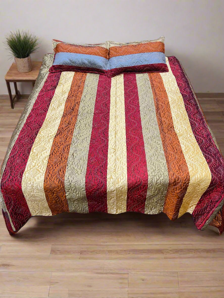 Silk Lines Bedsheet 3pc