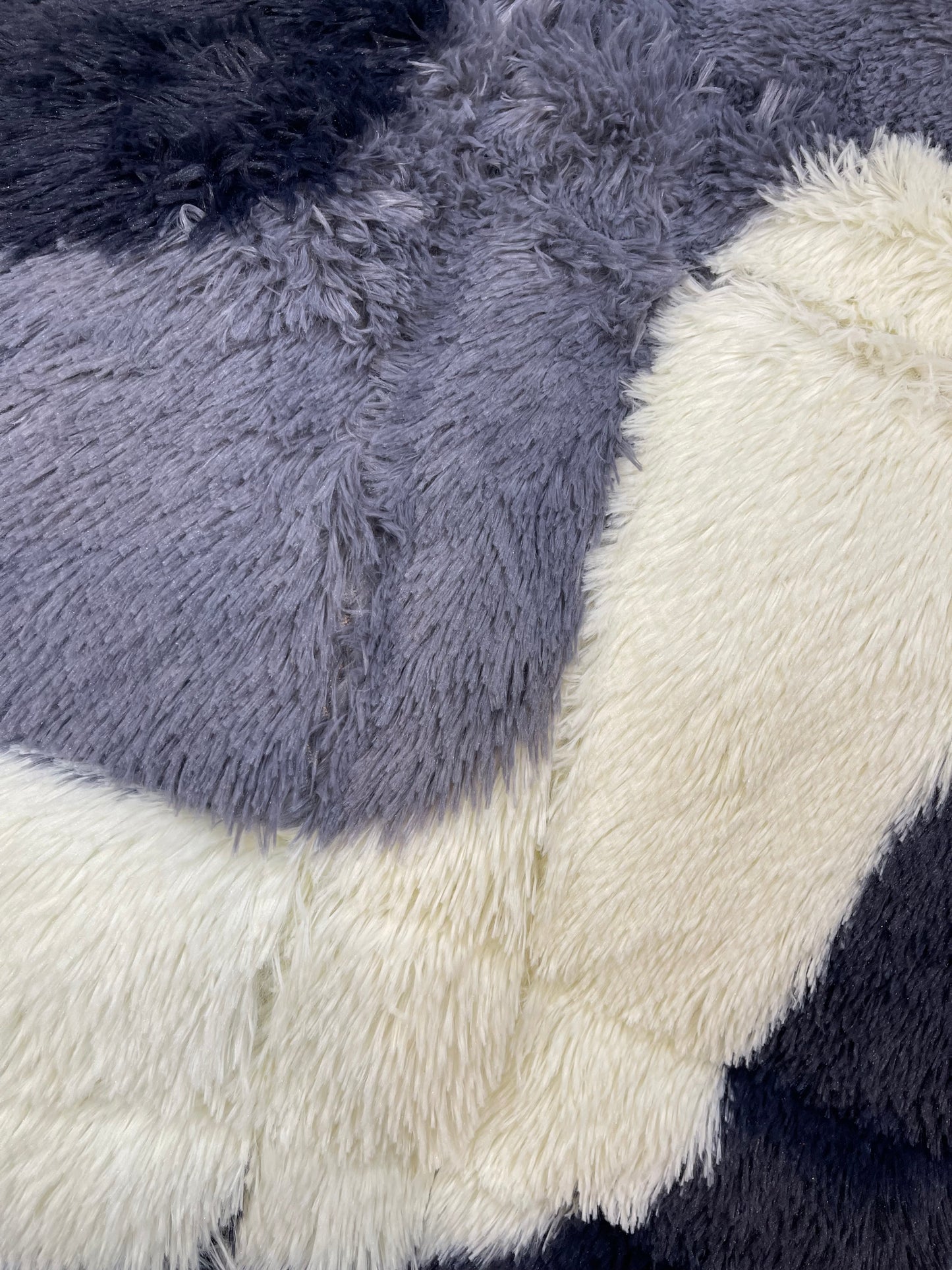 Fur Zic Zac 1 pc Soft Faux Fur Filled Quilt / Razai ( Grey ) King Size