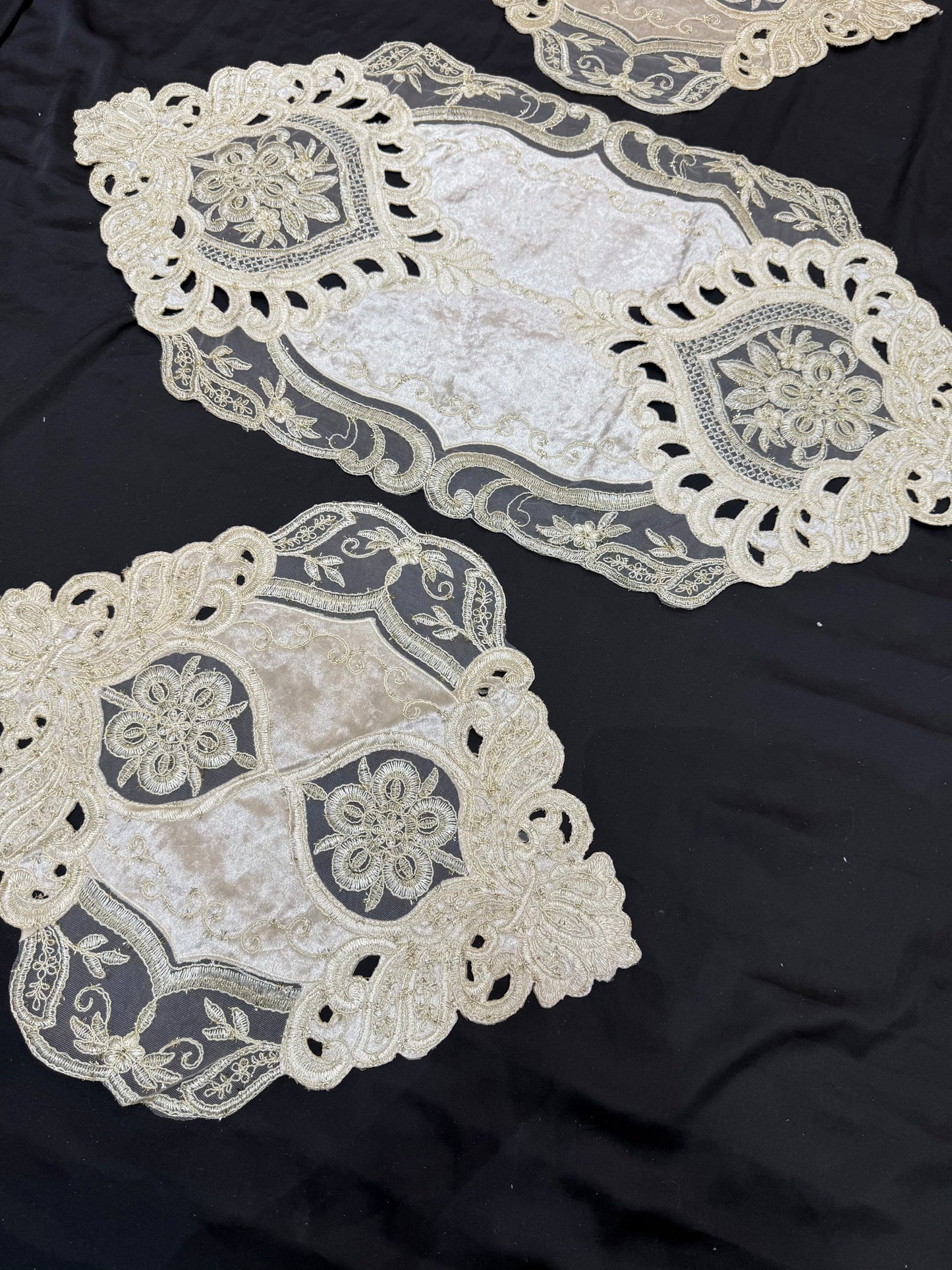 Velvet Fancy Heavy Shatal 3pc Set