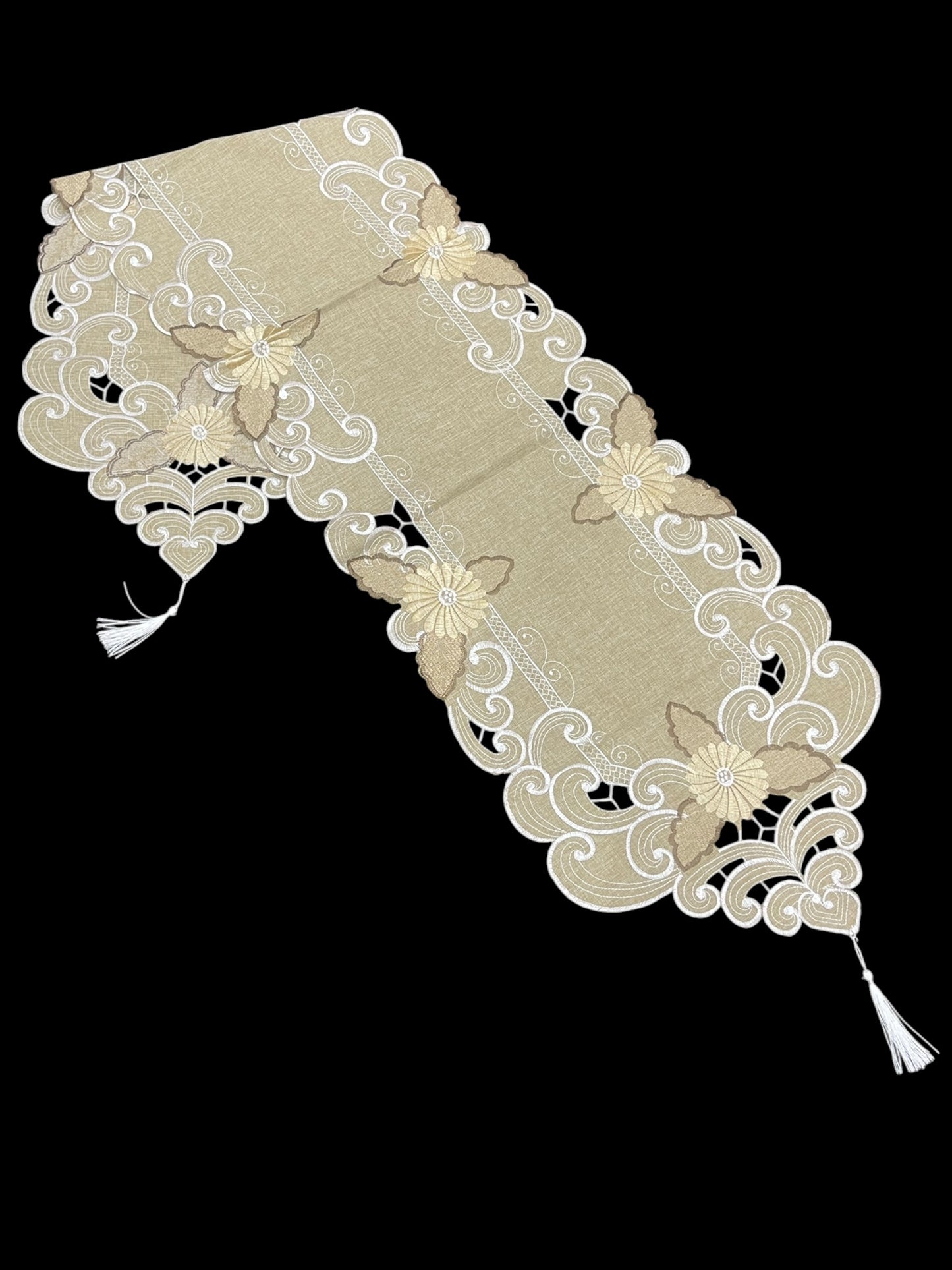 Karandi Cutwork Table Runner