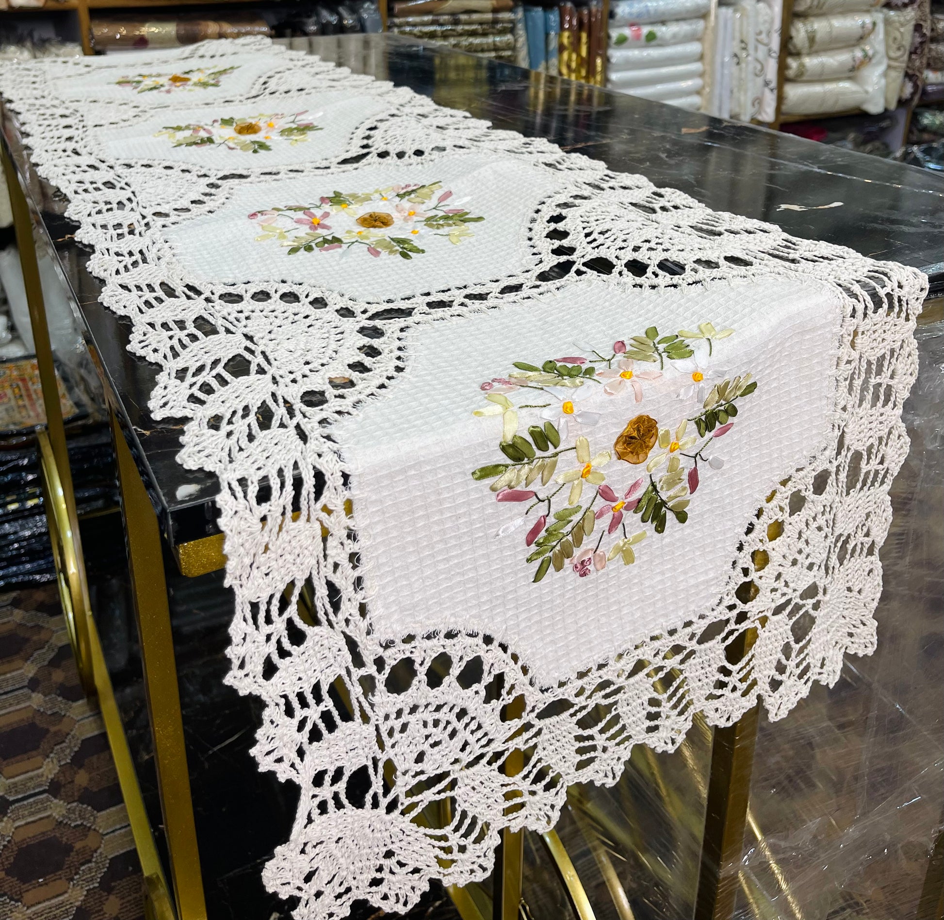 Ribbon Handmade Dining Table Runner Ali Bedding Store