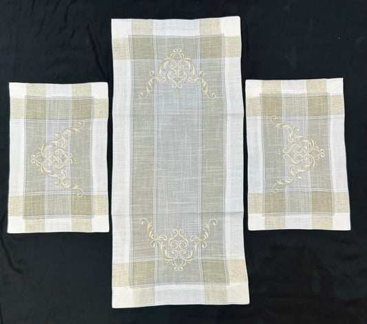 Cotton Embroidered 3pc Set