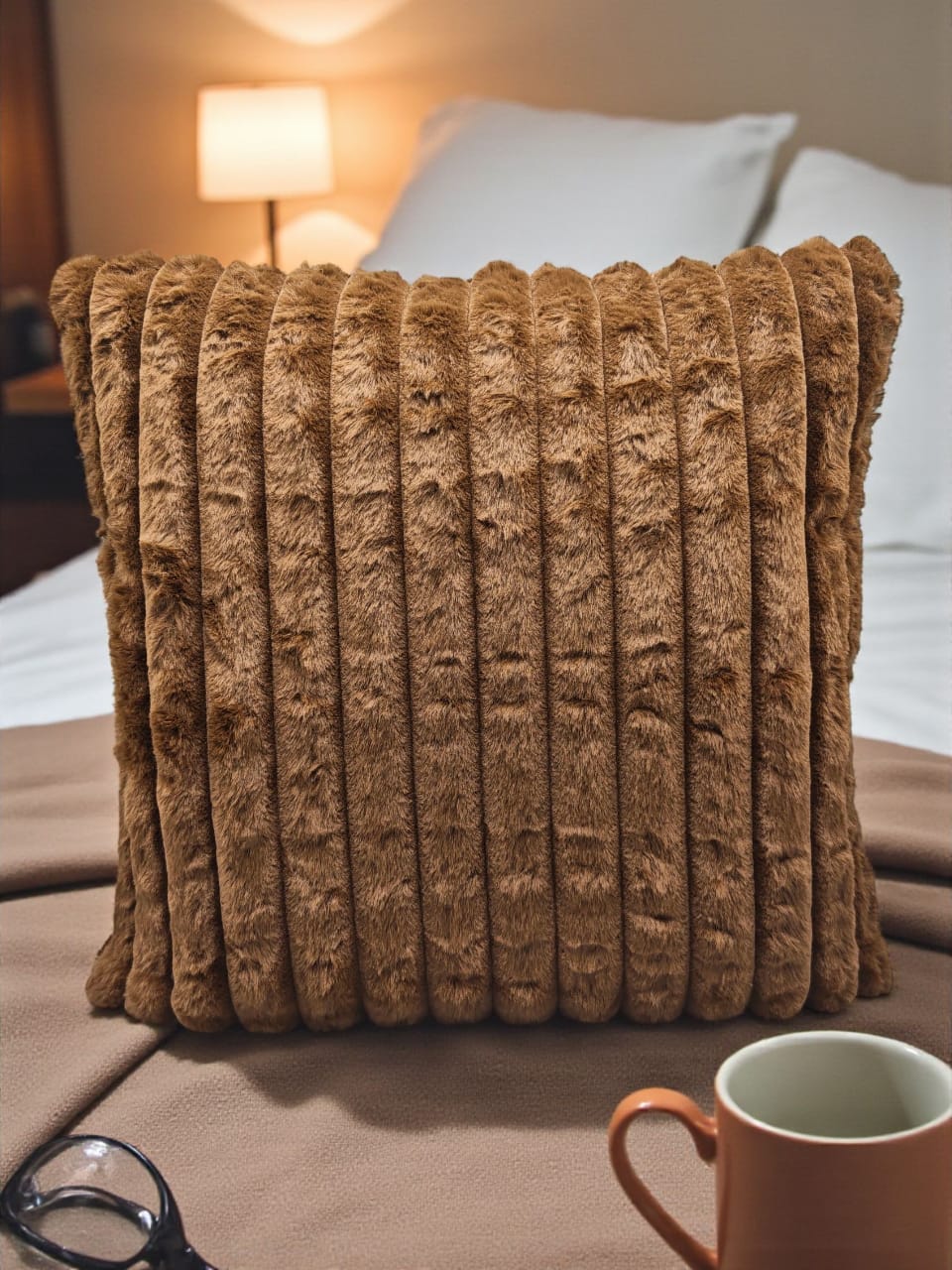 Soft Fur Line Cushion