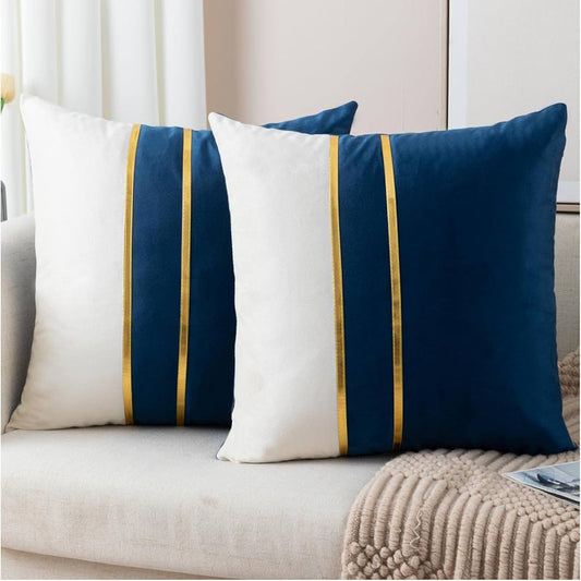 Velvet Two Line Cushion
