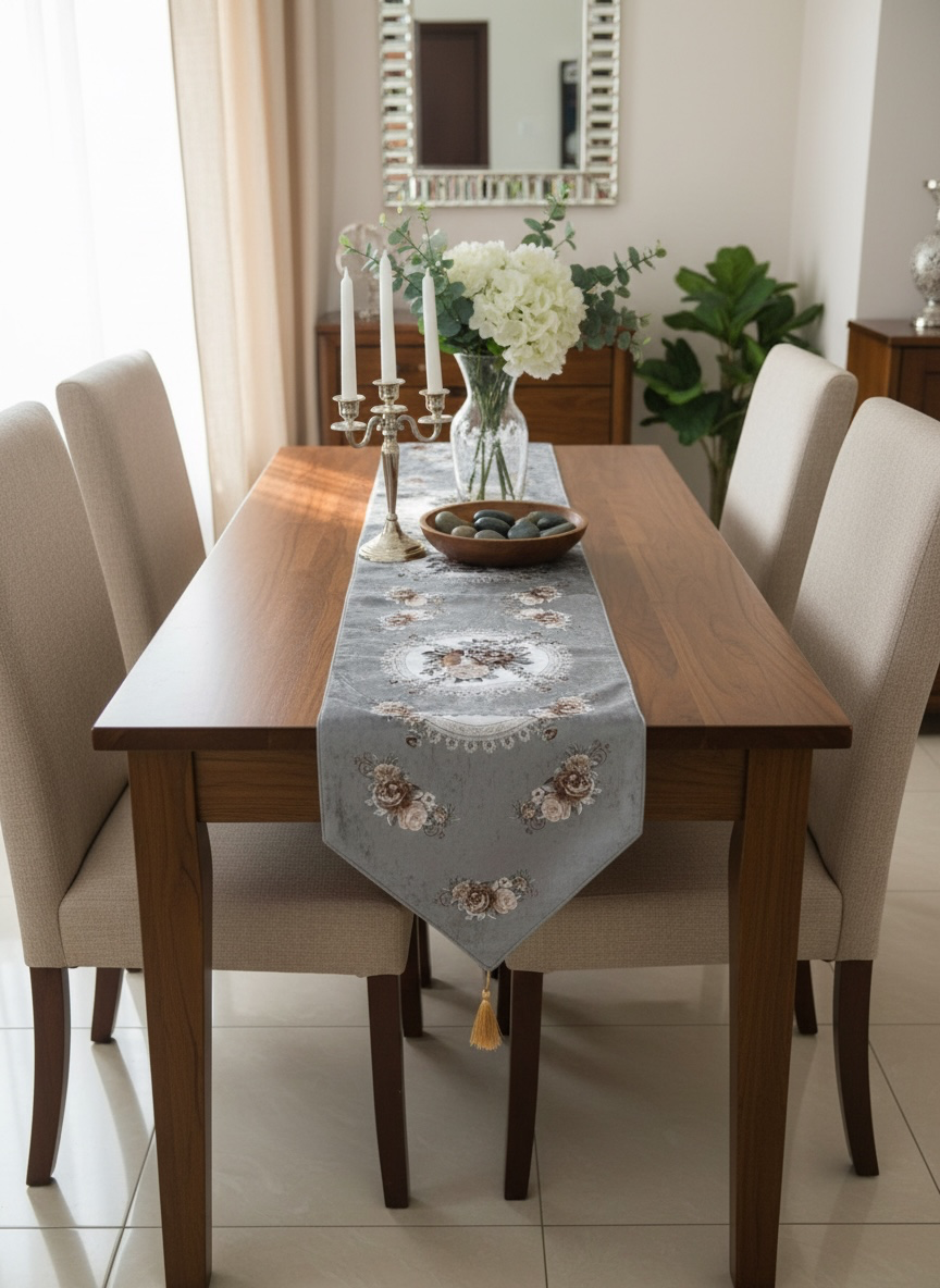 Velvet Printed Imported Table Runner