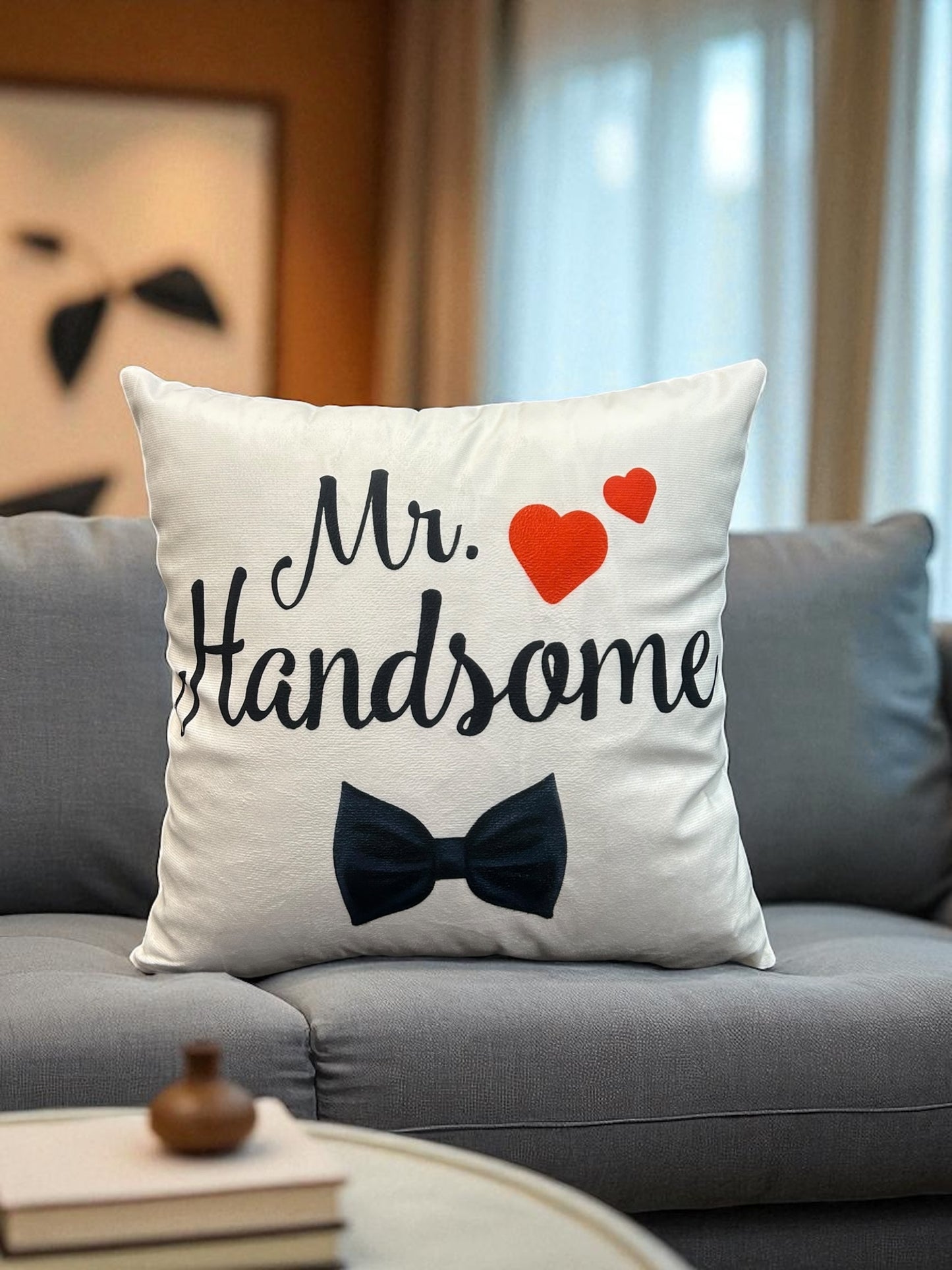 Printed Jutt Writing Cushion Cover