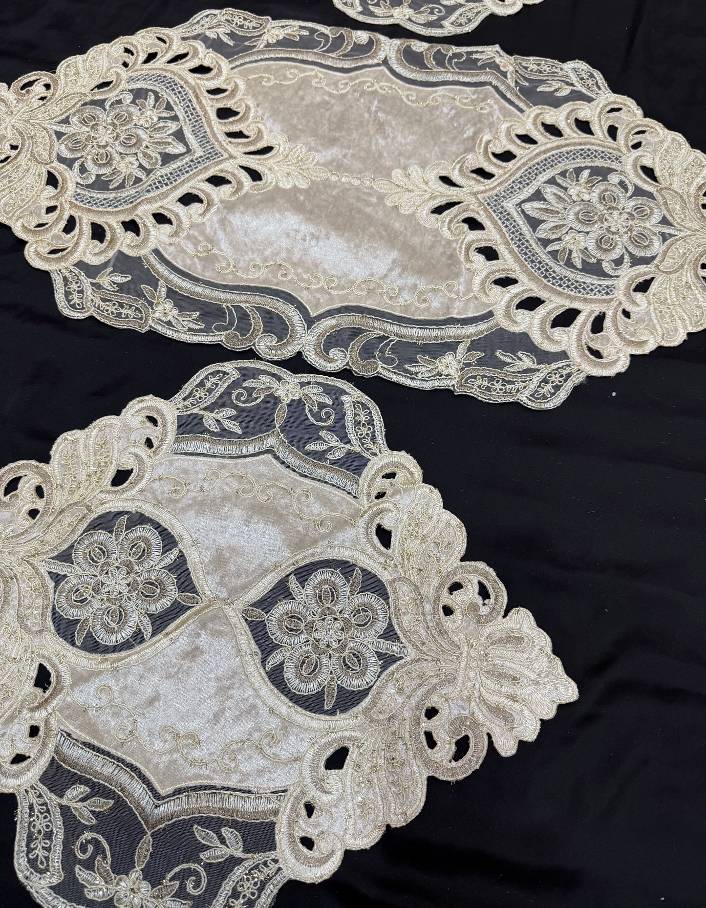 Velvet Fancy Heavy Shatal 3pc Set