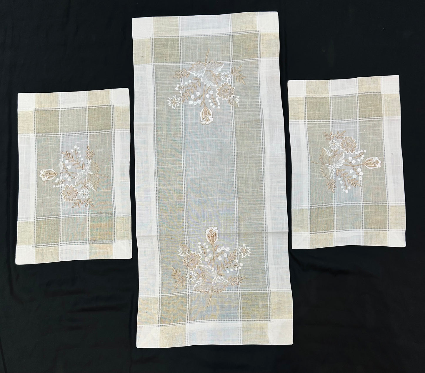 Cotton Embroidered 3pc Set