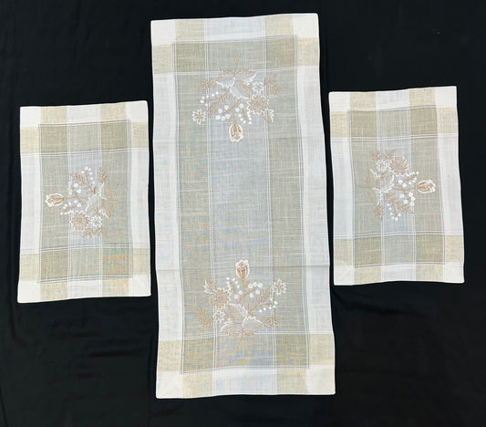 Cotton Embroidered 3pc Set