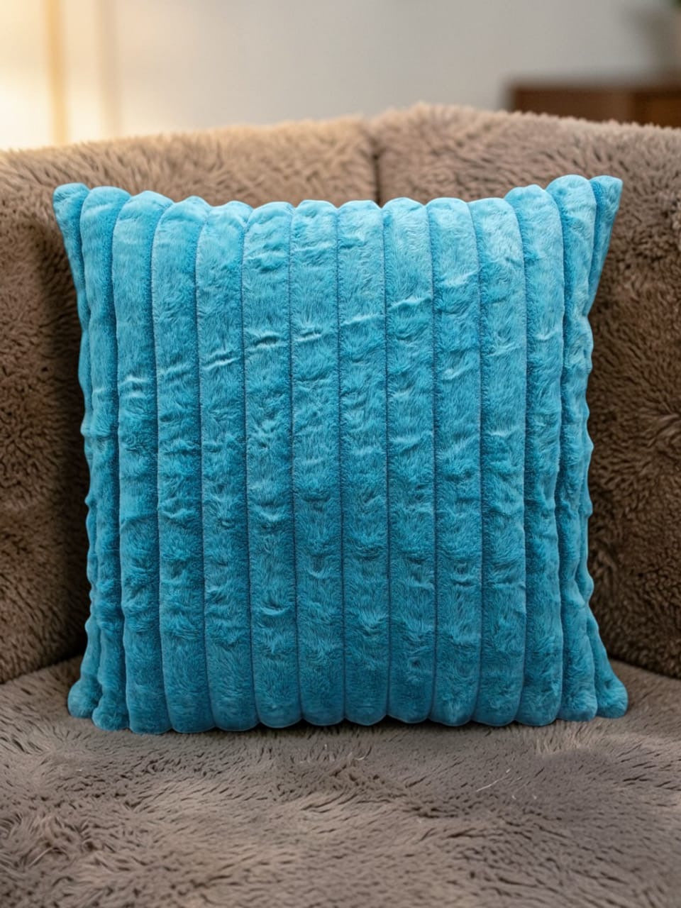 Soft Fur Line Cushion