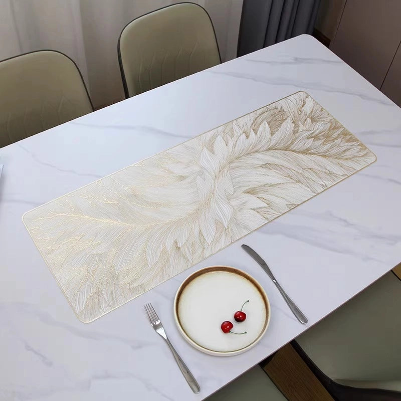 White Gold Center Table Runner Plastic