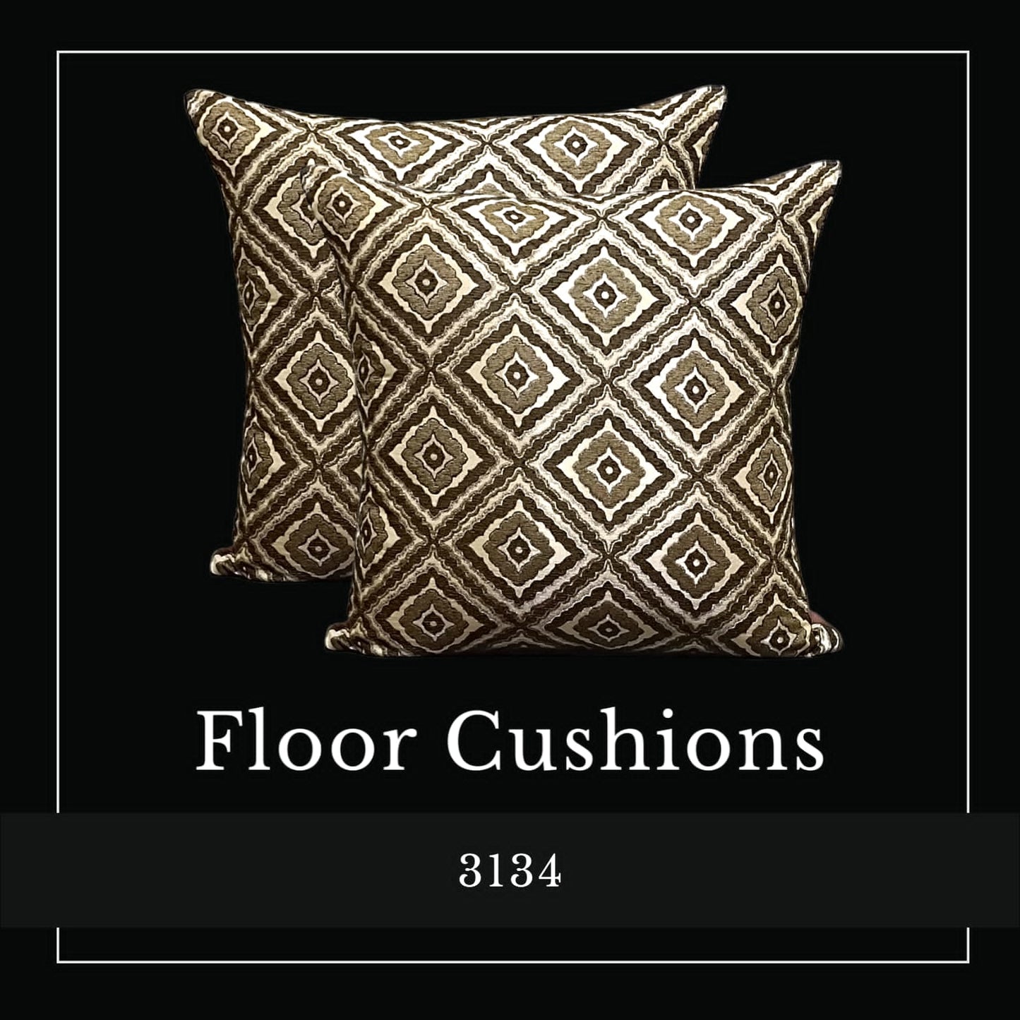 Box Jacquard Floor Cushion Covers
