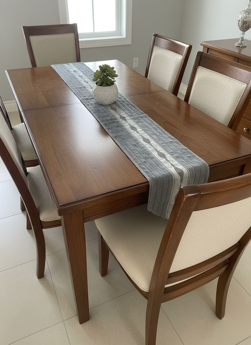 Soft Fur Line Patti Dining Table Runner