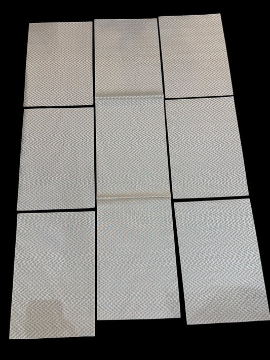 Chatai Plastic 7 PC SET ( 1 Runner & 6 Mats )