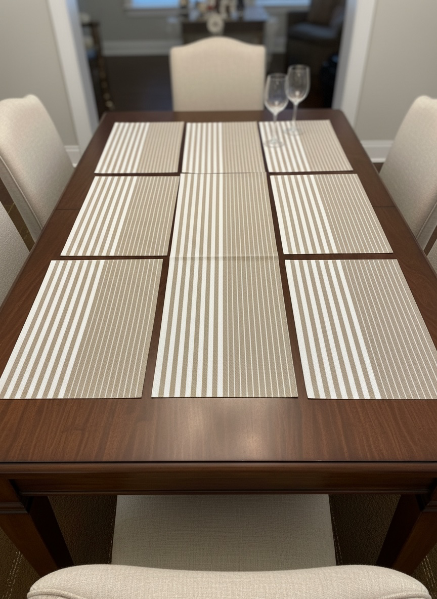 Chatai Plastic 7 PC SET ( 1 Runner & 6 Mats )