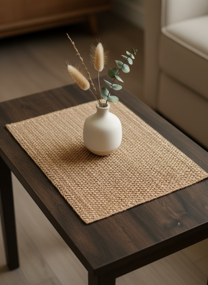 Imported Thread Work Plastic Table Mat