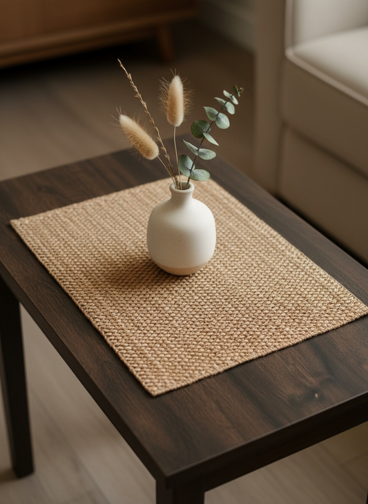 Imported Thread Work Plastic Table Mat