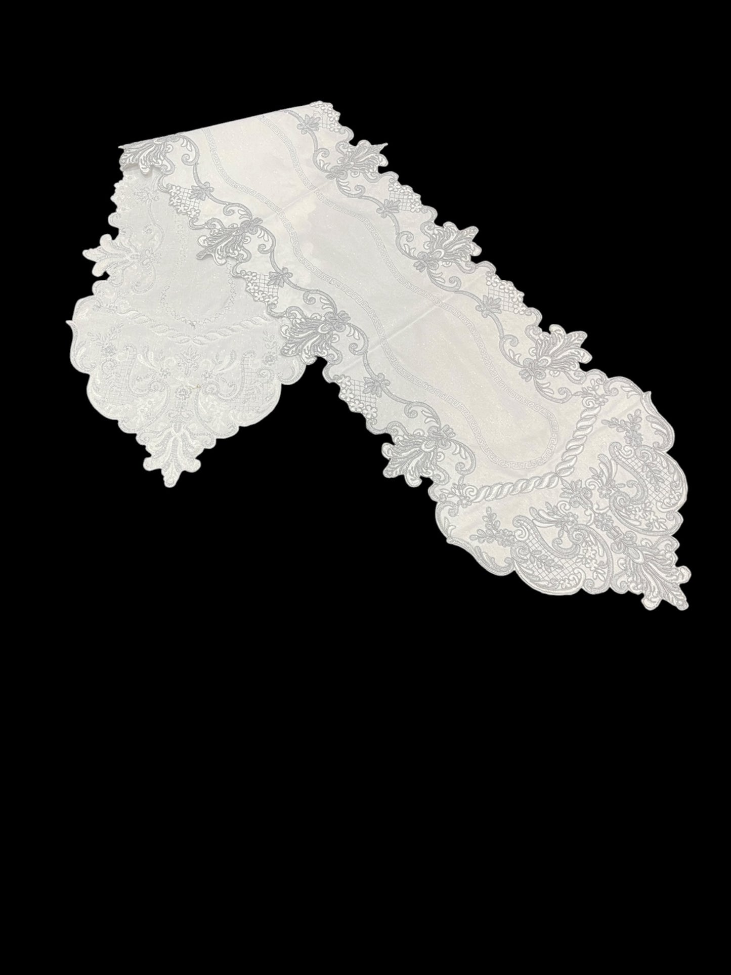 Fancy Cutwork Table Runner
