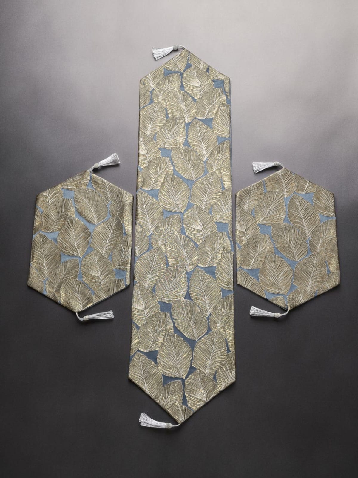 Heavy Jacquard Leaf 3pc Set