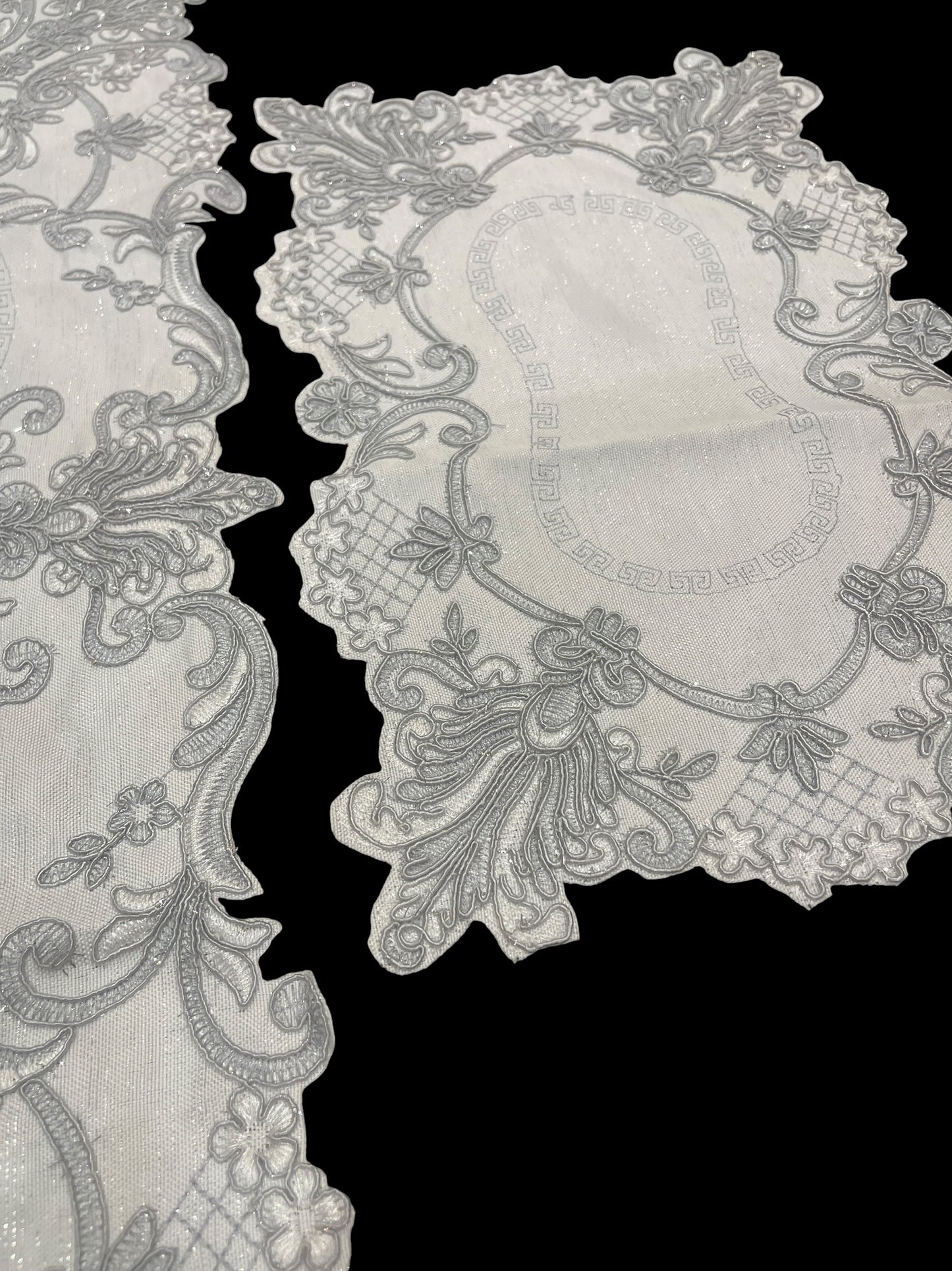 Fancy Cutwork Chinese 3pc Set