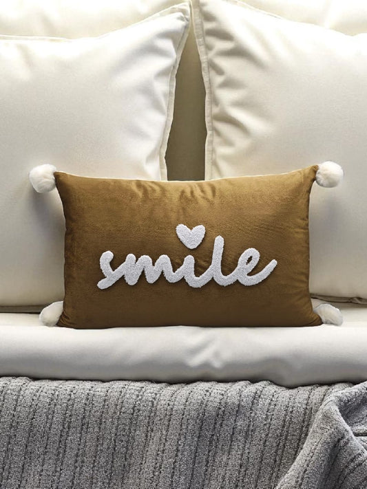 Smile Tussel Rectangular Cushion
