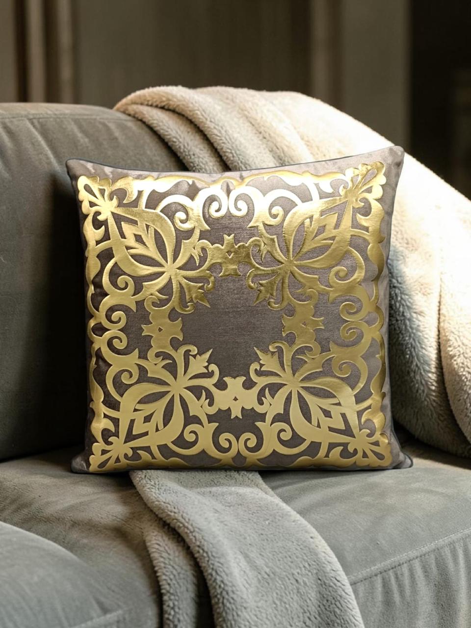 Italian Velvet Heavy Motive Cushion
