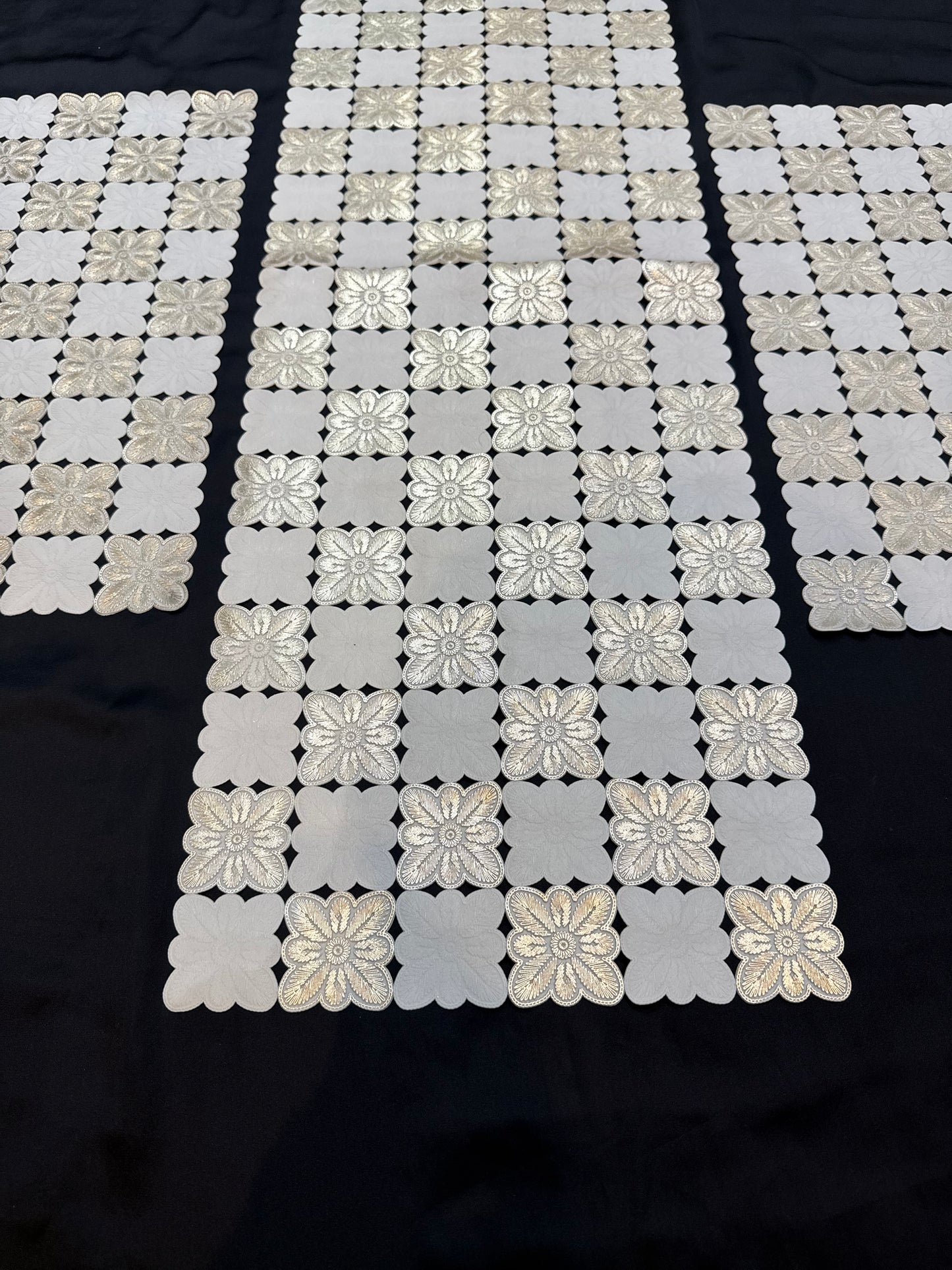 Heavy Golden Plastic 3pc Set