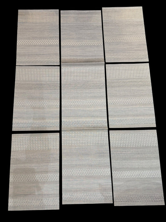 Chatai Plastic 7 PC SET ( 1 Runner & 6 Mats )