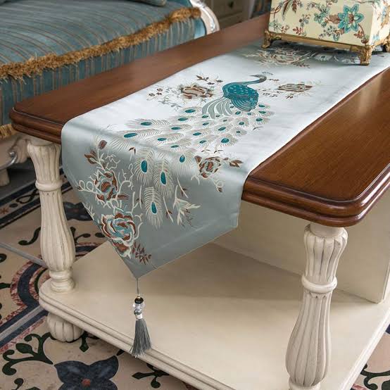 Shanghai Peacock Dining Table Runner