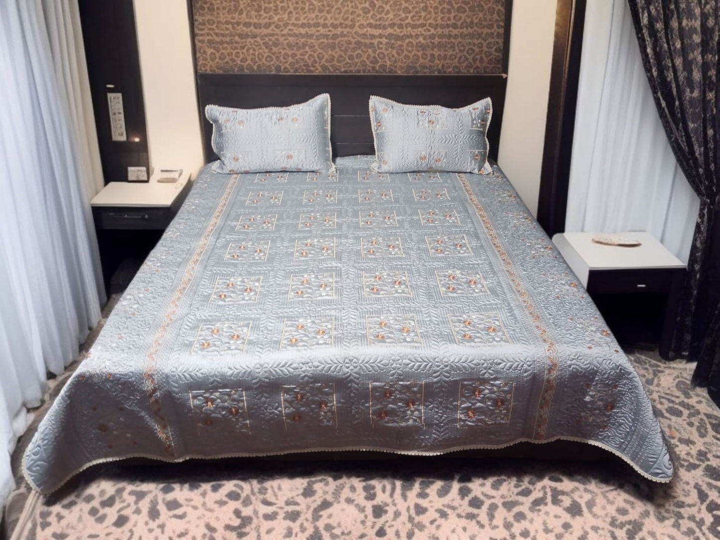 Silk Embroidery Box Embroidery 3pc