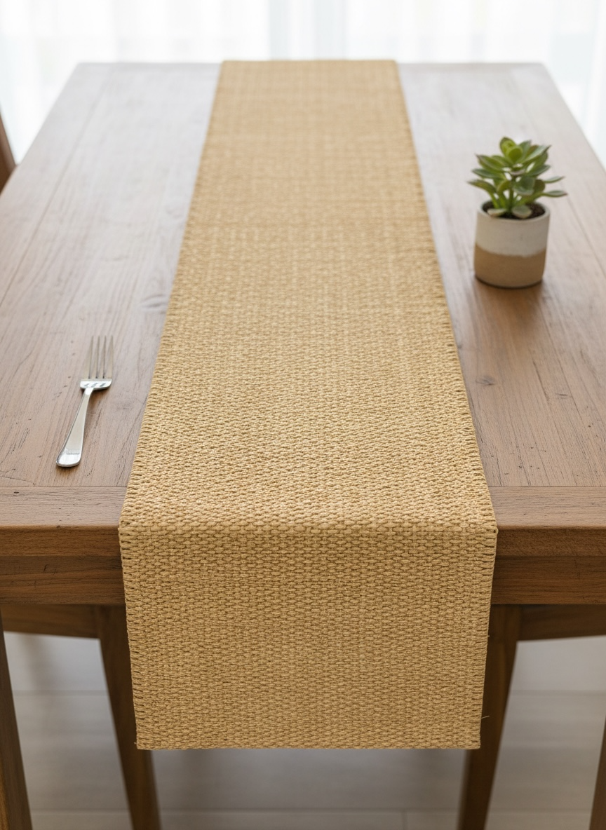 Imported Thread Work Dining Set ( 1 Runner & Mats )