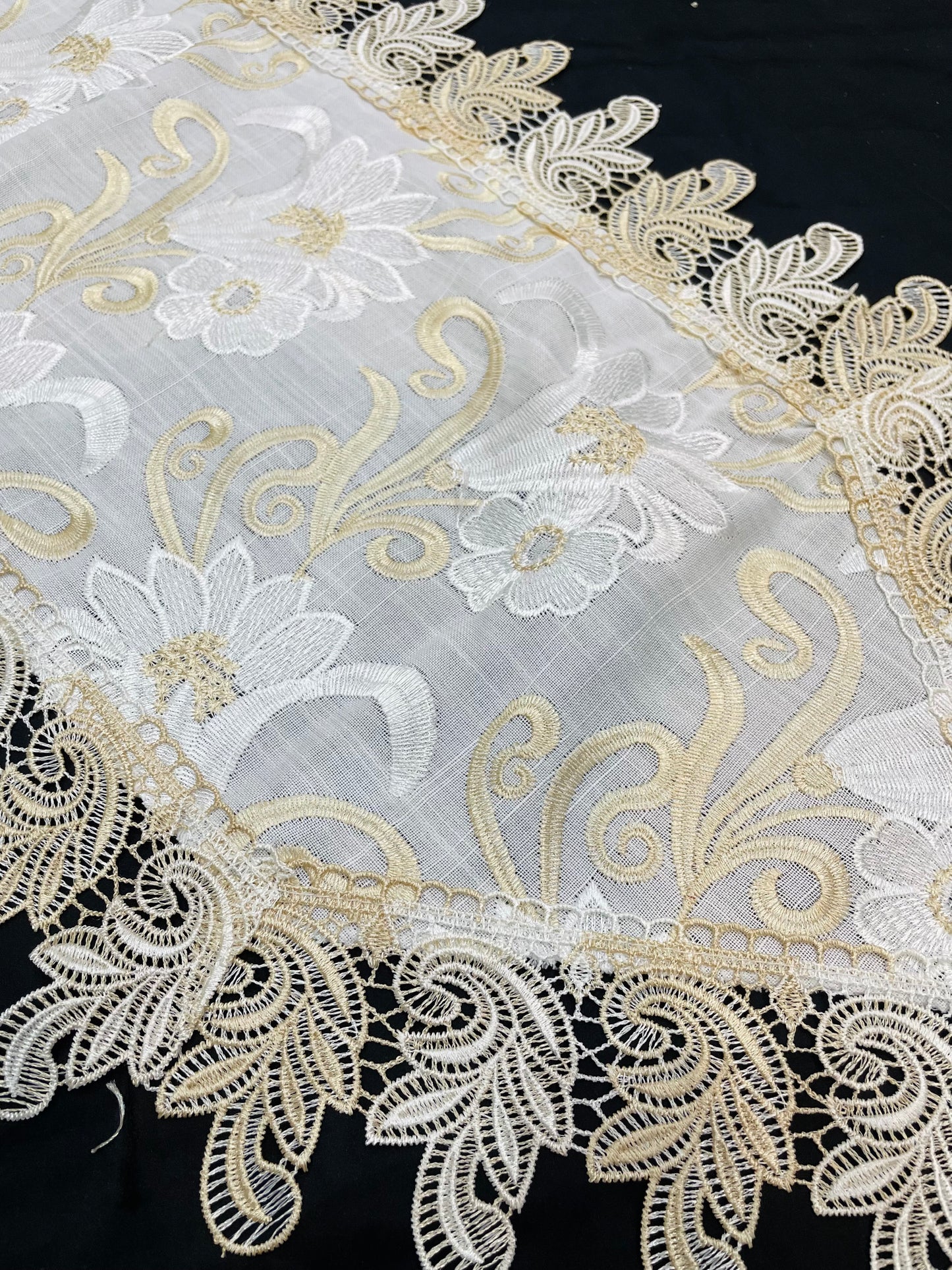 Fancy Shatal Embroidered Table Runner