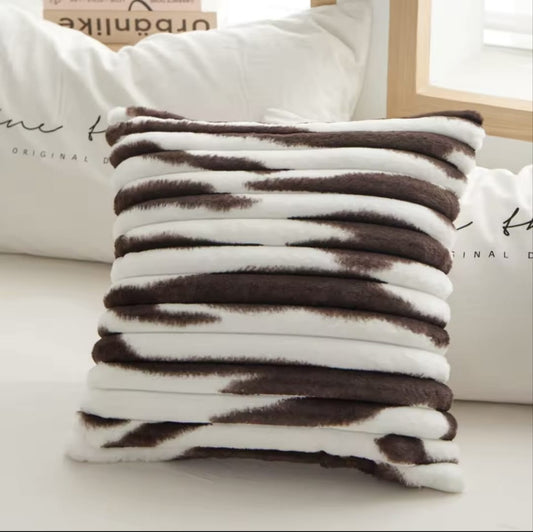 Fur Zebra Cushion