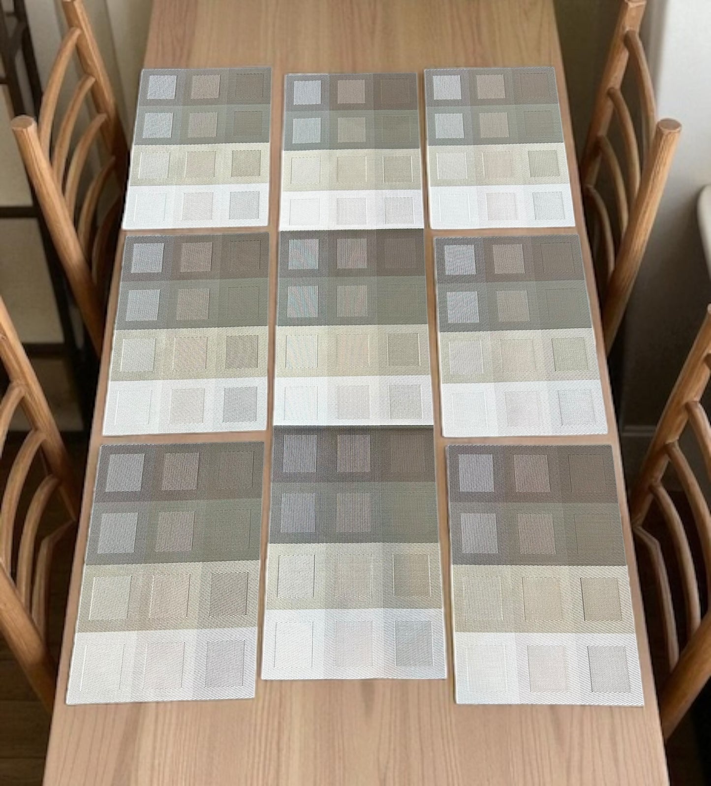 Chatai Plastic 7 PC SET ( 1 Runner & 6 Mats )