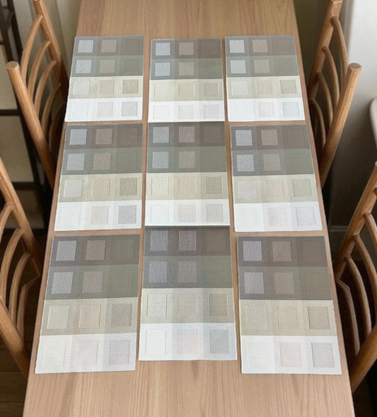 Chatai Plastic 7 PC SET ( 1 Runner & 6 Mats )