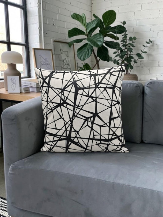 Printed Juut Black White Series Cushion