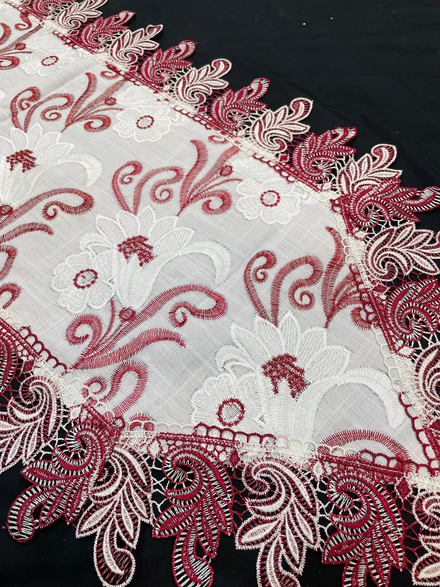 Fancy Shatal Embroidered Table Runner
