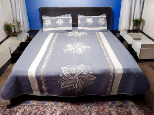 Cotton Embroidery Mid Flower 3pc