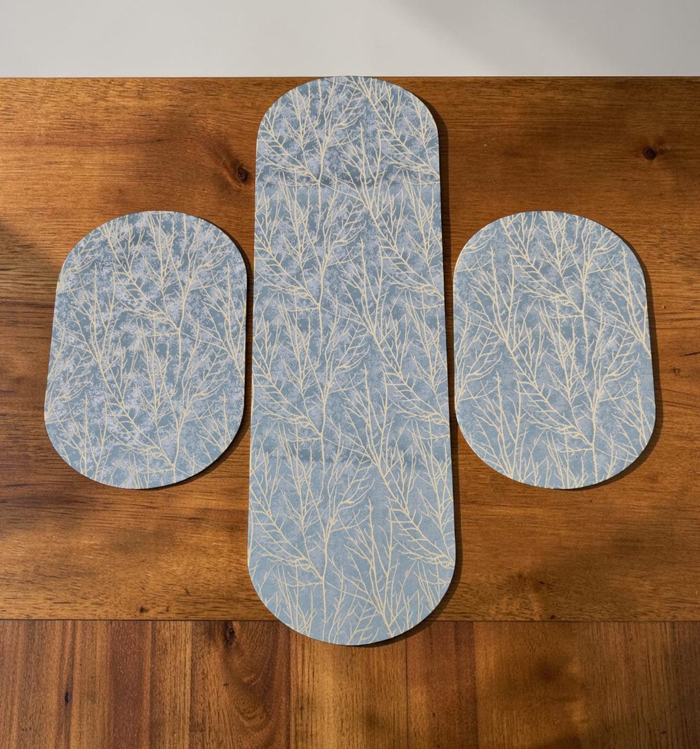Shanghai Velvet Tree Oval 3pc Set