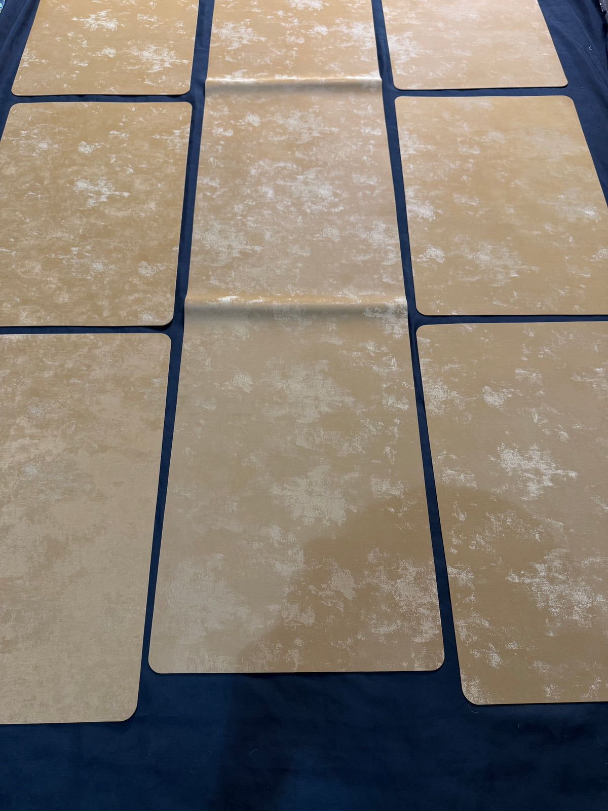 Sweet Leather Plastic 7 PC SET ( 1 Runner & 6 Mats )