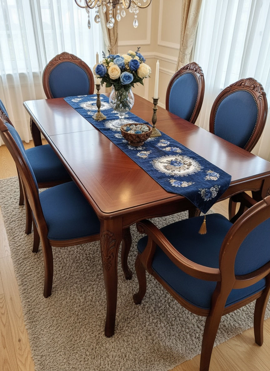 Velvet Printed Imported Table Runner