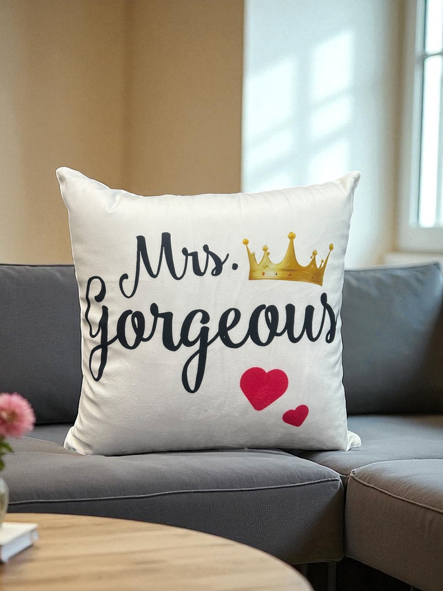 Printed Jutt Writing Cushion Cover
