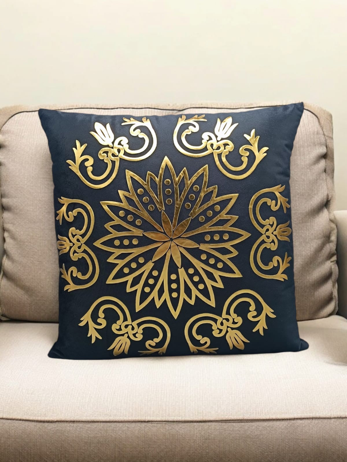 Italian Velvet Heavy Motive Cushion